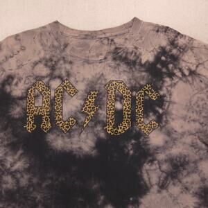 ACDC Band Crew Neck Short Sleeve Graphic Shirt Mens Size Extra Large XL Tie Dye